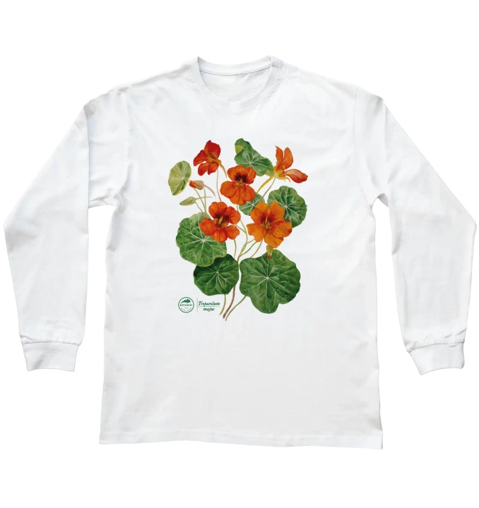 Garden nasturtiums — long sleeve t-shirt