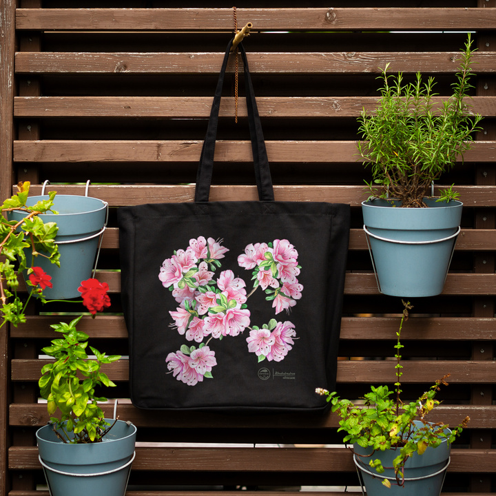 Common rhododendron — premium cotton bag