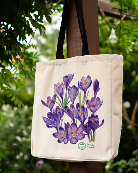 Spring crocus — premium cotton bag