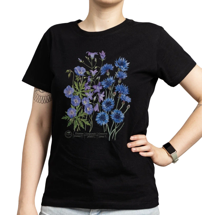 Blue meadow — women's t-shirt