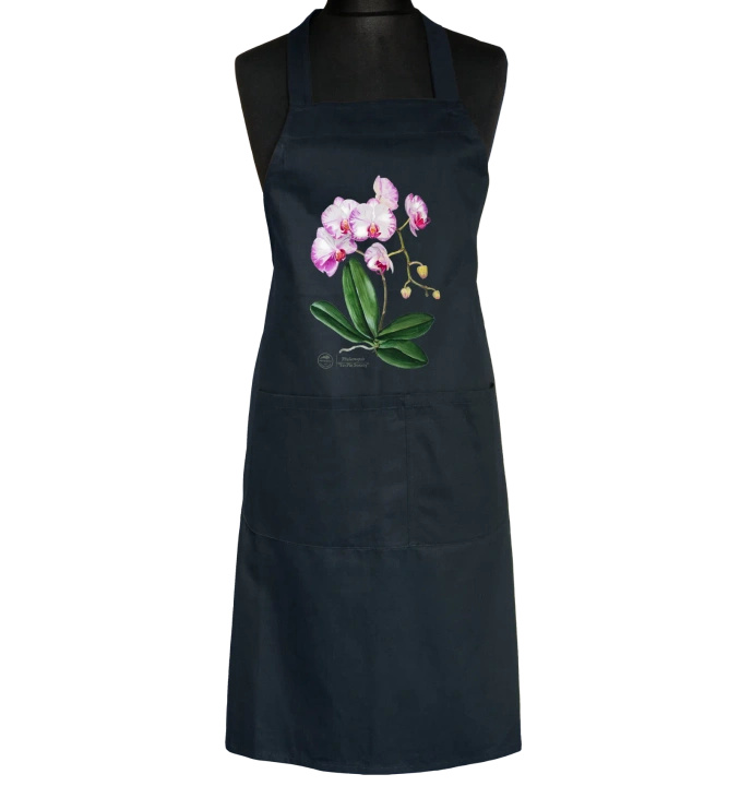 Orchid phalaenopsis — apron with pockets