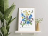 Roadside flowers — plant motif poster