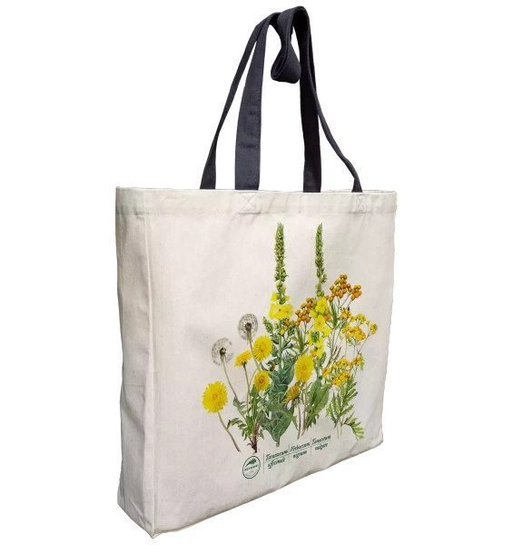 Golden herbs — premium cotton bag