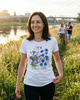 Blue meadow — women's t-shirt