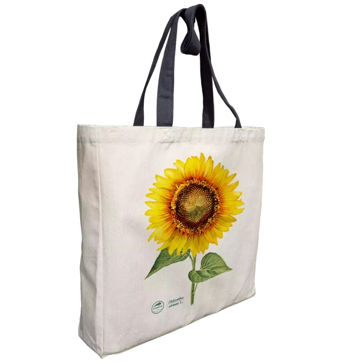 Common sunflower — premium cotton bag
