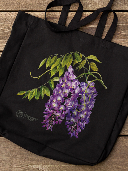 Chinese wisteria 'Prolific' — premium cotton bag