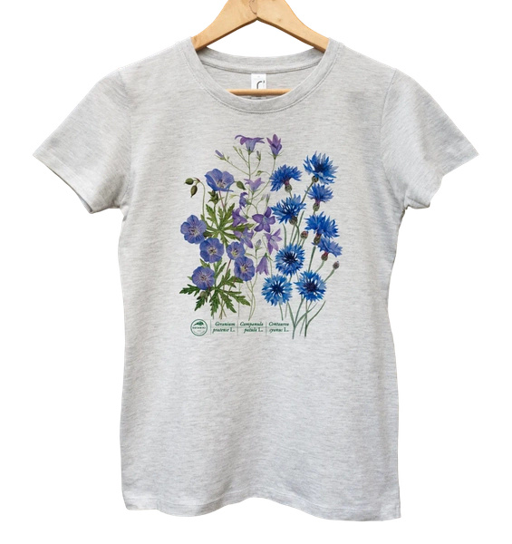 Blue meadow — women's t-shirt