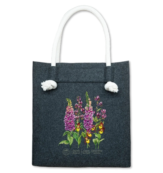 Forest flowers — felt bag