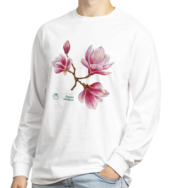 Saucer magnolia intermediate — long sleeve t-shirt