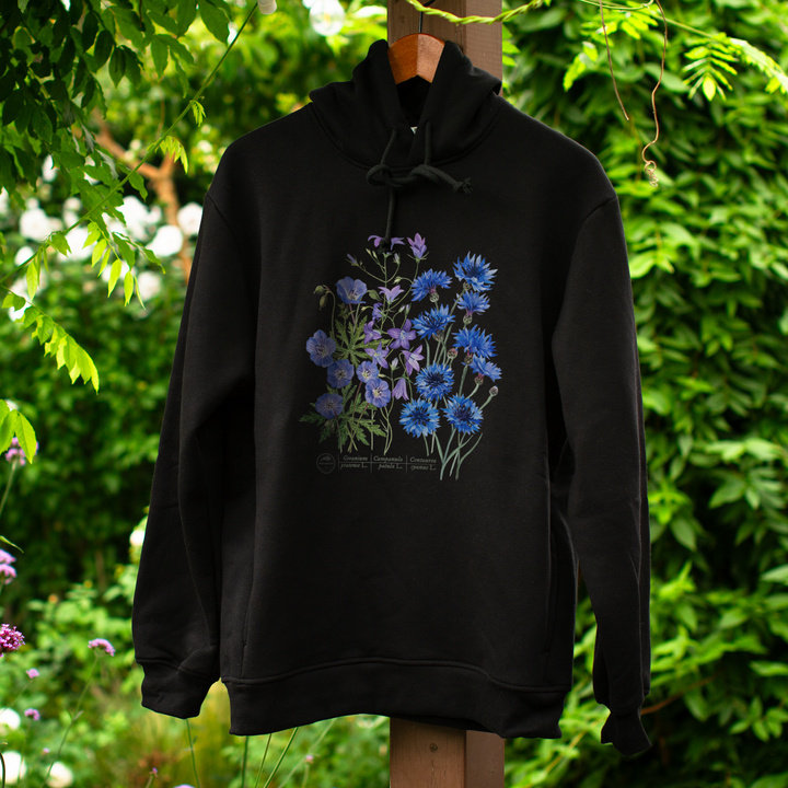 Blue meadow — premium hoodie
