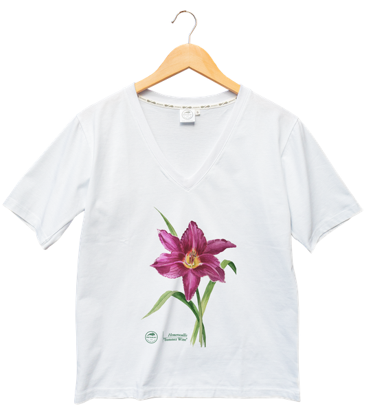 Summer Wine daylilies — premium  t-shirt