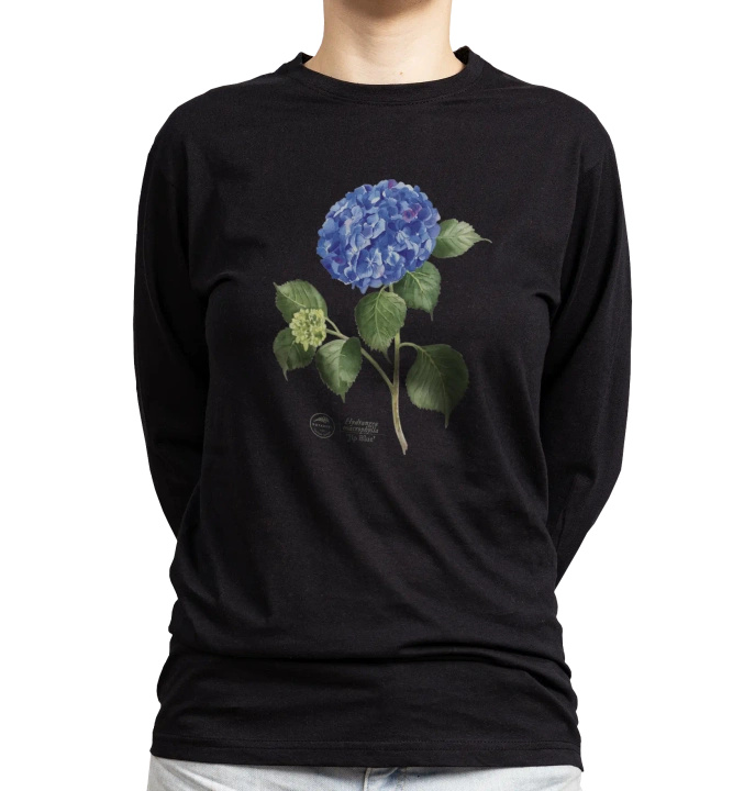 Hydrangea 'Jip Blue' — long sleeve t-shirt