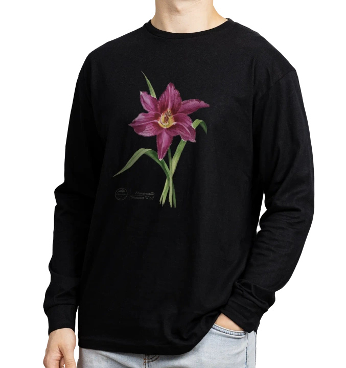 Summer Wine daylilies — long sleeve t-shirt
