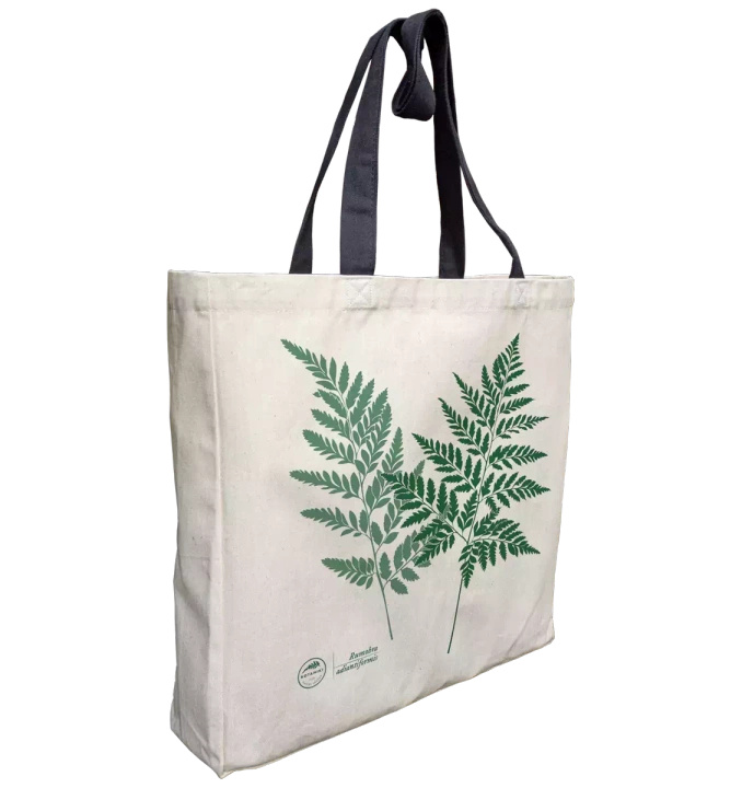 Leather fern — premium cotton bag
