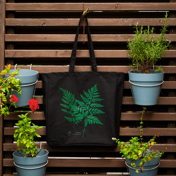 Leather fern — premium cotton bag