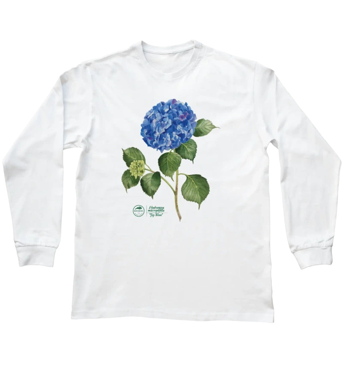 Hydrangea 'Jip Blue' — long sleeve t-shirt