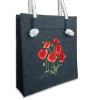 Common poppies — premium felt bag