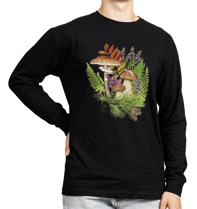 Autumn treasures of the woods — long sleeve t-shirt