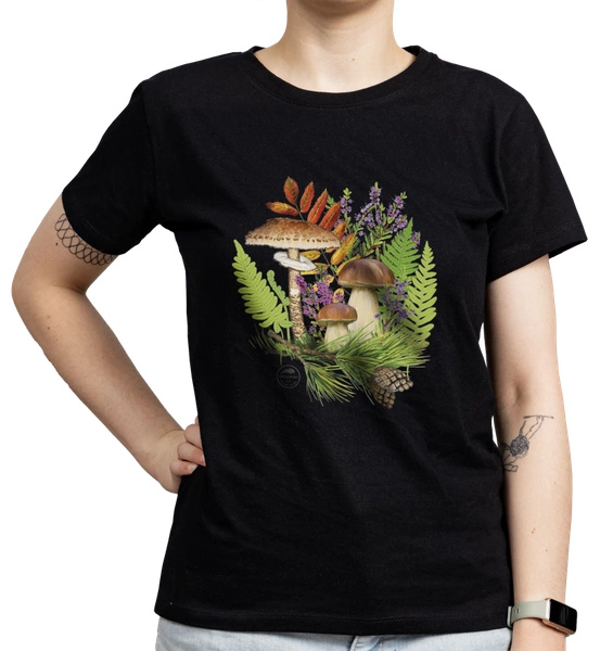 Autumn treasures of the woods — women's t-shirt