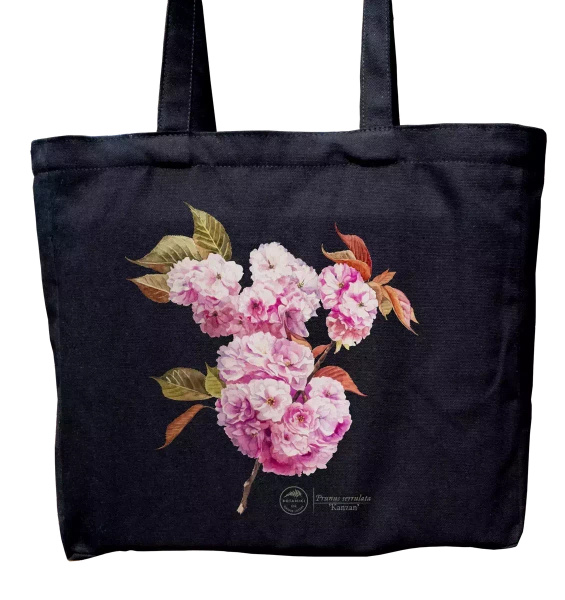 Cherry blossom 'Kanzan' — premium cotton bag