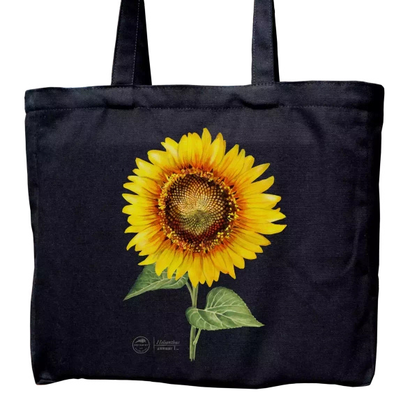 Common sunflower — premium cotton bag