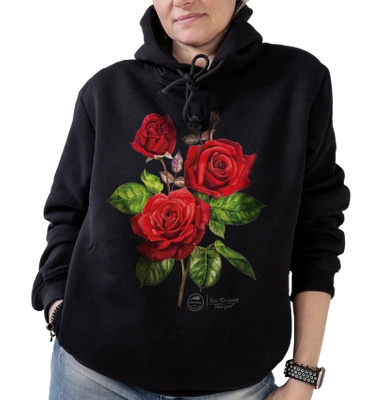 Rose 'Crimson Bouquet' — premium hoodie