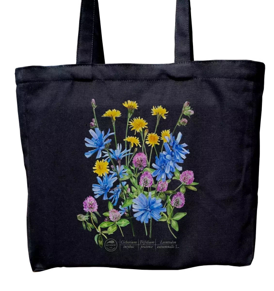 Roadside flowers — premium cotton bag