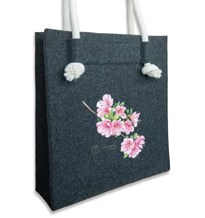 Common rhododendron — premium felt bag