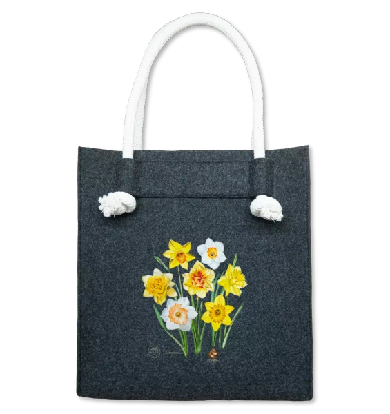Daffodils — felt bag