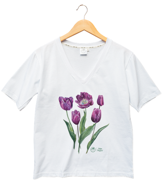 Tulip 'Negrita' — premium  t-shirt