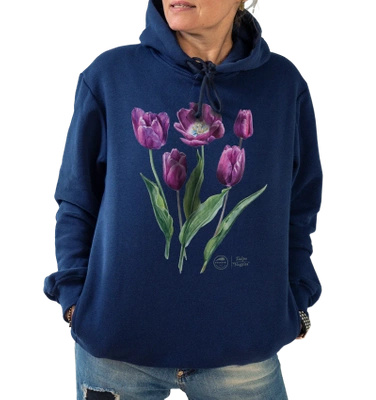 Tulips 'Negrita' — premium hoodie