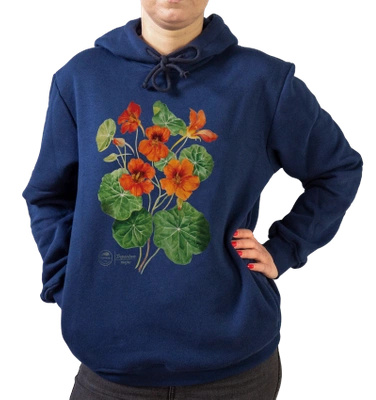 Garden nasturtiums — premium hoodie