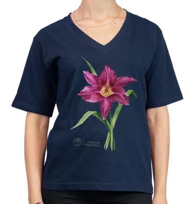 Summer Wine daylilies — premium  t-shirt